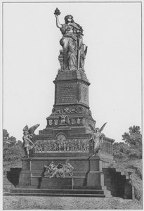 Kansallismonumentti Niederwaldilla (kaiverrus) tekijältä German School