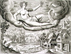 Dawn, kaiverrus Paul Furst (n. 1605-66) (kaiverrus) tekijältä German School