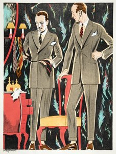 Der Arbiter, Fasskessel & Muntmannin asut, Styl, pub.1922 (pochoir print) tekijältä German School
