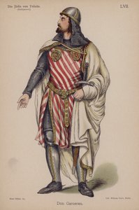 Don Garceran, Franz Grillparzerin teoksesta Die Judin von Toledo (Toledon juutalainen) (värilitho) tekijältä German School