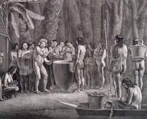 Coroados-heimon juomafestivaali, n. 1835-1850 tekijältä German School