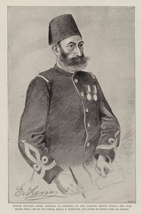 Edhem Moushir Pasha, Turkin joukkojen komentaja sodan aikana (litho) tekijältä German School