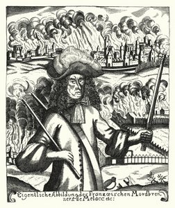 Ezechiel du Mas, Comte de Melac, ranskalainen sotilas (kaiverrus) tekijältä German School