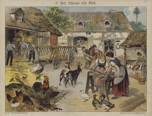 Maatila (väri litho) tekijältä German School