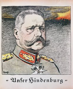 Kenttämarsalkka Paul Von Hindenburg (1857-1934) 1914 tekijältä German School