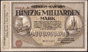 50 miljardin markan seteli, 1923 tekijältä German School