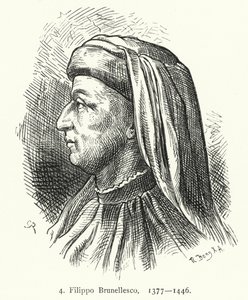 Filippo Brunellesco, italialainen arkkitehti ja insinööri (kaiverrus) tekijältä German School