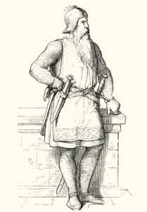 Frederick Barbarossa, Saksan ja Italian kuningas ja Pyhän Rooman keisari (kaiverrus) tekijältä German School