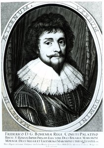 Friedrich V (1596-1632), Böömin kuningas, Reininmaan vaalipalatsivaltias, kaivertaja Willem Hondius (n.1597-c.1660), 1633. tekijältä German School