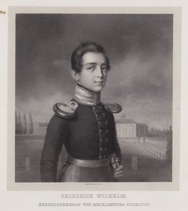 Frederick William, perinnöllinen Mecklenburg-Strelitzin suurherttua (litho) tekijältä German School