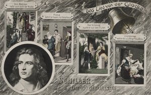 Friedrich Schiller (väri litho) tekijältä German School