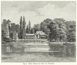 Puutarhasuunnittelu: Petit Trianon, Versailles, Ranska (kaiverrus) tekijältä German School