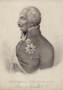 Gebhard von Blucher, Preussin sotamarsalkka (kaiverrus) tekijältä German School