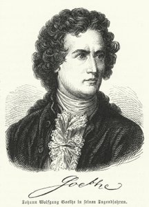 Saksalainen kirjailija Johann Wolfgang Goethe (1749-1832) nuoruudessaan tekijältä German School