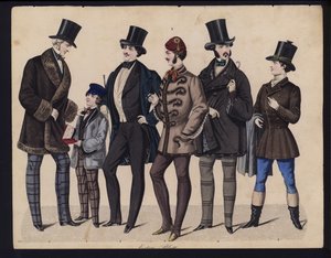 Saksalainen muotilevy, 1800-luvun puoliväli tekijältä German School