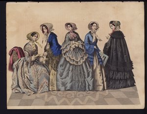 Saksalainen muotilevy, 1800-luvun puoliväli tekijältä German School