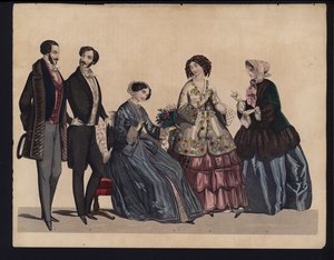 Saksalainen muotilevy, 1800-luvun puoliväli tekijältä German School