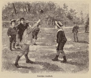 Saksalainen juoksupallo (kaiverrus) tekijältä German School