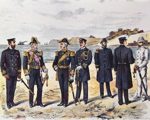 Saksalaiset laivaston univormut, 1800-luvun loppu tekijältä German School