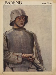 Saksalainen sotilas, ensimmäinen maailmansota (värilitro) tekijältä German School