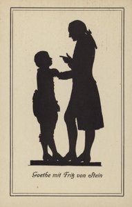 Goethe ja Fritz von Stein (litografia) tekijältä German School