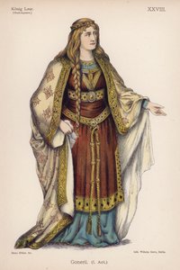 Goneril, Shakespearen Kuningas Learista (värilitho) tekijältä German School