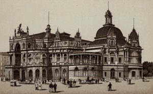 Hampuri: Concerthaus, konserttitalo (litho) tekijältä German School