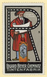 Hans Holbein nuorempi, saksalainen taiteilija (värilitografia). tekijältä German School