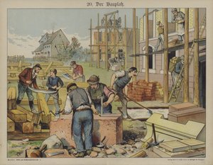 Talonrakennus (väri litho) tekijältä German School