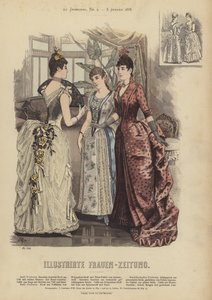Illustrirte Frauen-Zeitungin kuvitus (värilitho) tekijältä German School