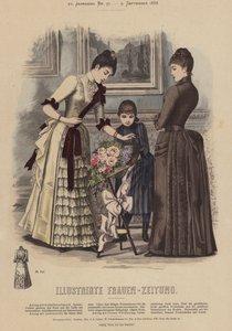 Illustrirte Frauen-Zeitungin kuvitus (värilitho) tekijältä German School