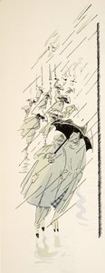 Kuvitus teoksesta Styl, pub.1922 (pochoir-painatus). tekijältä German School