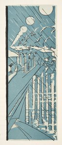 Kuvitus teoksesta Styl, pub.1922 (pochoir-painatus). tekijältä German School