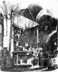 Altneuschulin (vanha-uusi synagoga), Praha, 1852 tekijältä German School