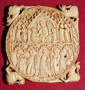 Ivory Mirror Case, n. 1360-1370 tekijältä German School