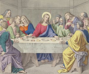 Jeesus perustaa pyhän eukaristian