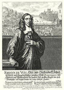 Johan de Witt, hollantilainen poliitikko (kaiverrus) tekijältä German School