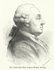 Johann Caspar Goethe, father of the German author Johann Wolfgang von Goethe (engraving) tekijältä German School