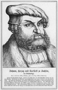 Johann, Saksin herttua ja vaaliruhtinas, Kestävä (kaiverrus) tekijältä German School