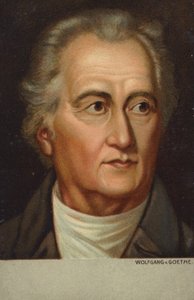 Johann Wolfgang von Goethe (1749-1832), saksalainen runoilija, romaanikirjailija ja näytelmäkirjailija (kromoliitti) tekijältä German School