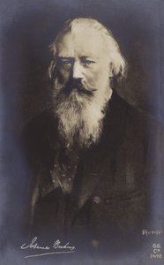 Johannes Brahms, saksalainen säveltäjä ja pianisti (1833-1897) tekijältä German School