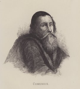 John Amos Comenius, tšekkiläinen filosofi, teologi ja koulutusaktivisti (litho) tekijältä German School