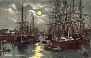 Jonashafen, Hampuri (väri litho) tekijältä German School
