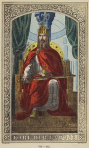 Karl Der Grosse, 768-814 (värikaiverrus) tekijältä German School