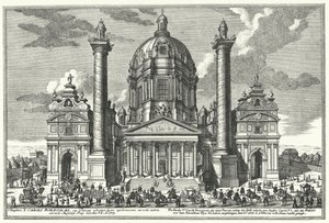 Karlskirche (St Charles Church), Wien (kaiverrus) tekijältä German School