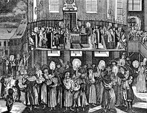 Georg Puschnerin Kiddush Levana Kirchnerin juutalaisesta seremoniasta, 1726 tekijältä German School