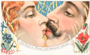 Kiss (värilitografia) tekijältä German School