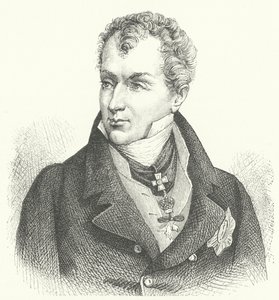 Klemens von Metternich, Metternich-Winneburgin prinssi, saksalainen diplomaatti ja valtiomies (kaiverrus) tekijältä German School