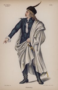 Kosinsky, Friedrich Schillerin teoksesta Die Rauber (The Robbers) (värilitho) tekijältä German School