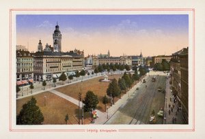 Leipzig, Konigsplatz (värilitro). tekijältä German School